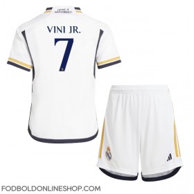 Real Madrid Vinicius Junior #7 Hjemme Trøje Børn 2023-24 Kortærmet (+ Korte bukser)